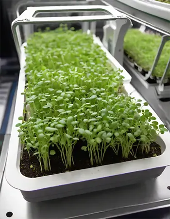 Microgreens in space